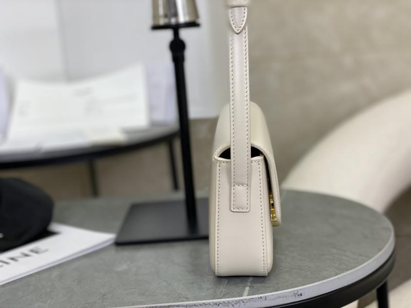 Celine Triomphe Shoulder Bag C35029 Off-White