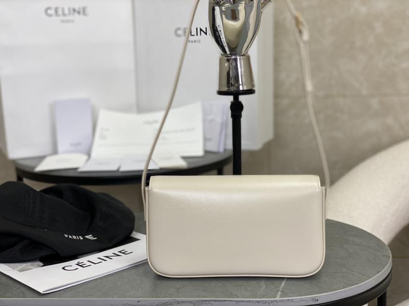 Celine Triomphe Shoulder Bag C35029 Off-White