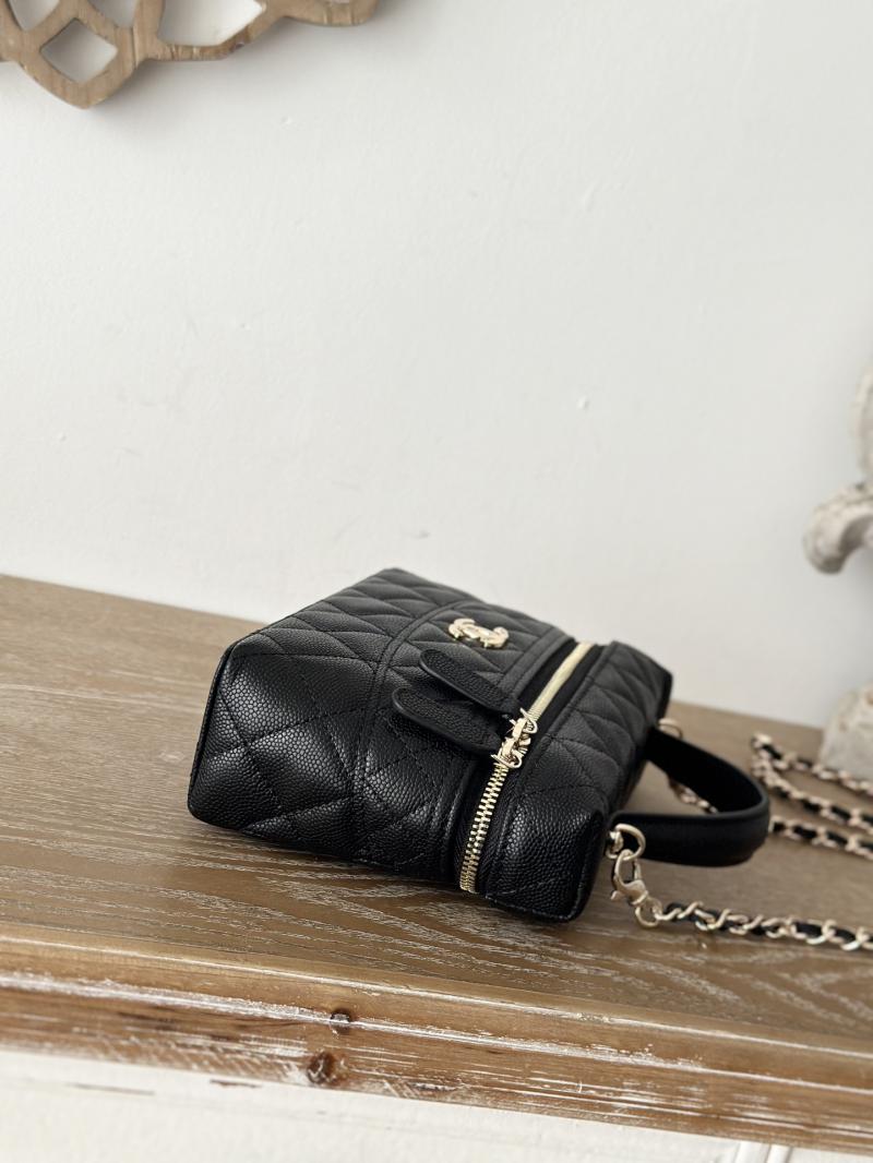 Chanel Long Vanity With Chain Black AP4407
