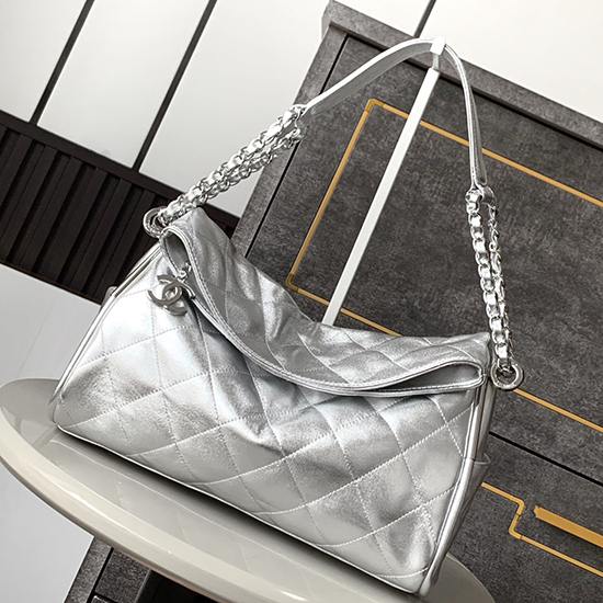Chanel Calfskin Shoulder Bag AS2506 Silver