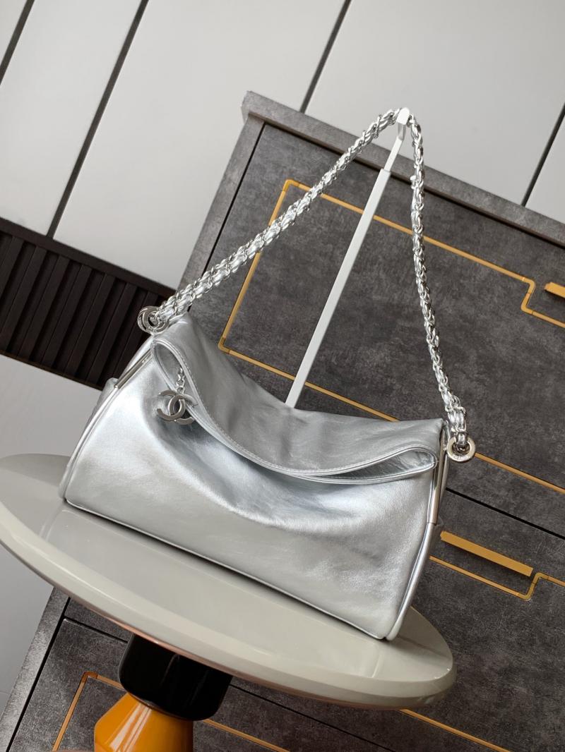 Chanel Calfskin Shoulder Bag AS2507 Silver