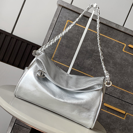 Chanel Calfskin Shoulder Bag AS2507 Silver