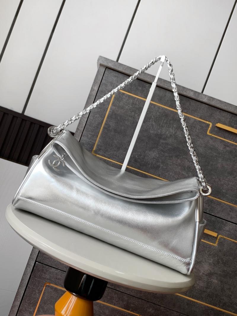 Chanel Calfskin Shoulder Bag AS2508 Silver