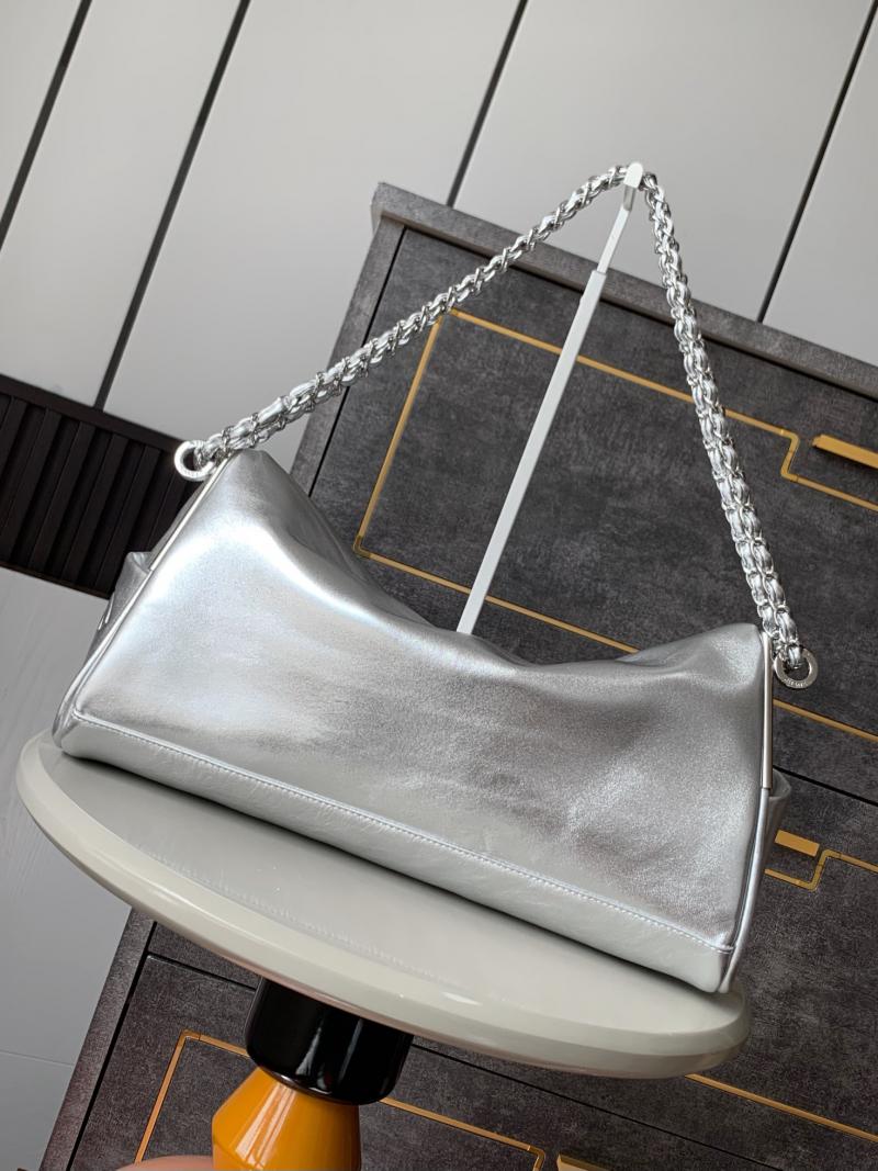 Chanel Calfskin Shoulder Bag AS2508 Silver