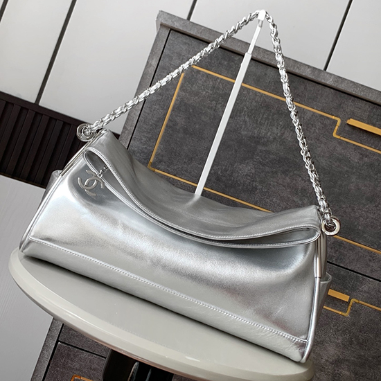 Chanel Calfskin Shoulder Bag AS2508 Silver