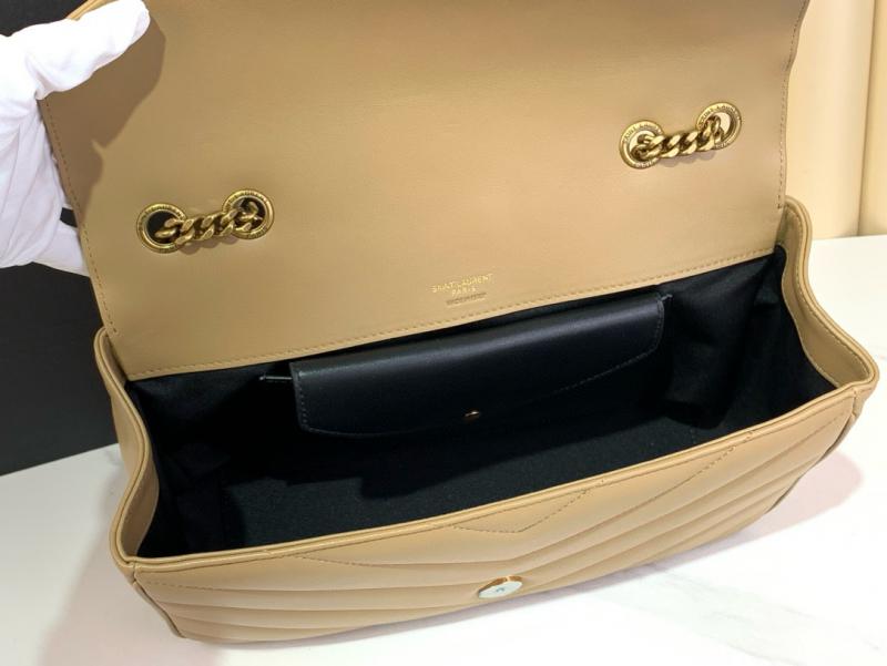 Saint Laurent Lambskin Loulou Medium Bag 801439 Beige