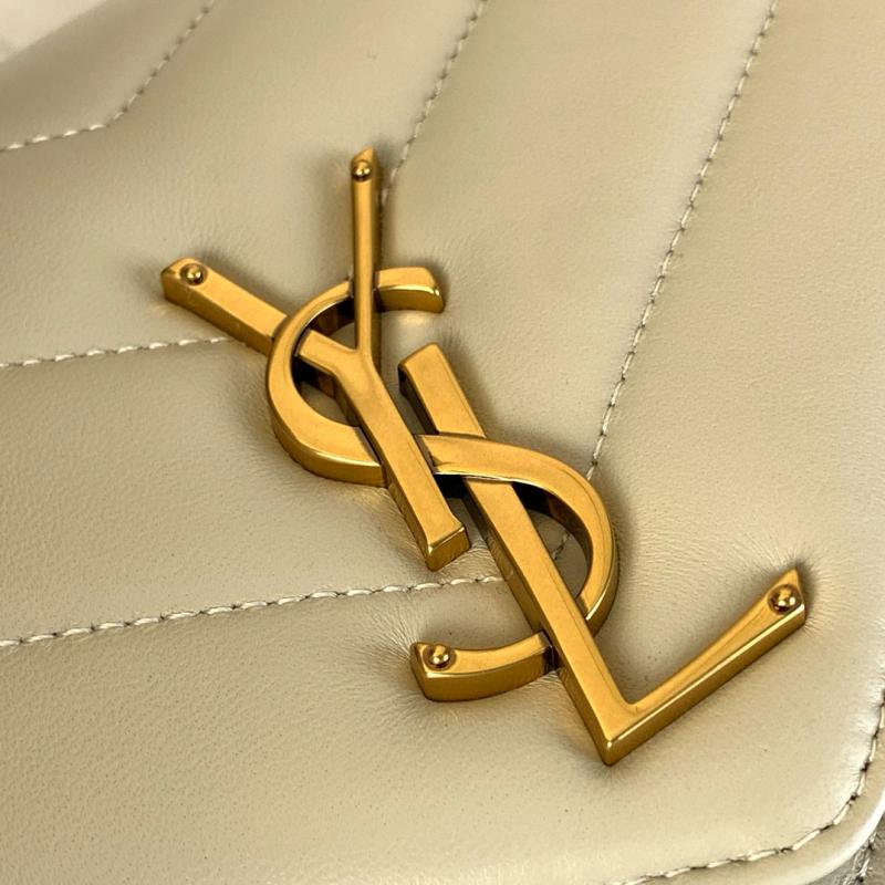 Saint Laurent Lambskin Loulou Medium Bag 801439 White
