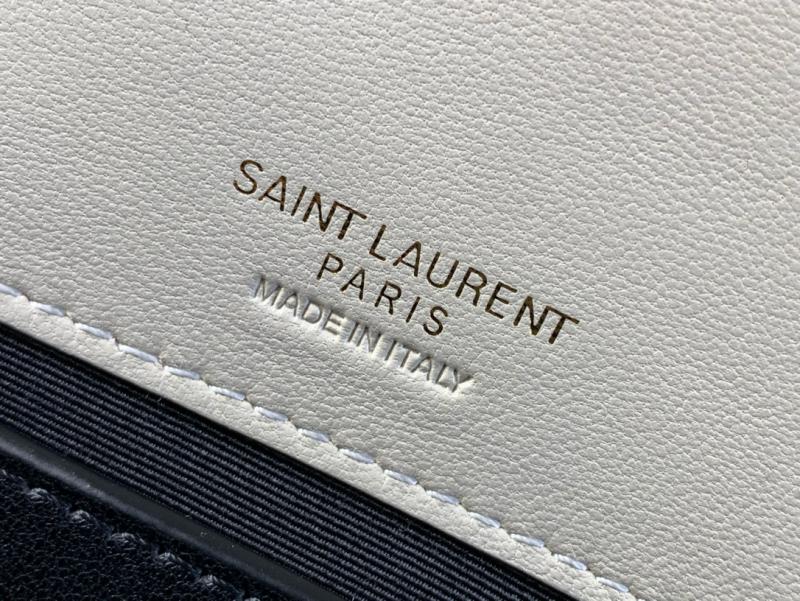 Saint Laurent Lambskin Loulou Medium Bag 801439 White