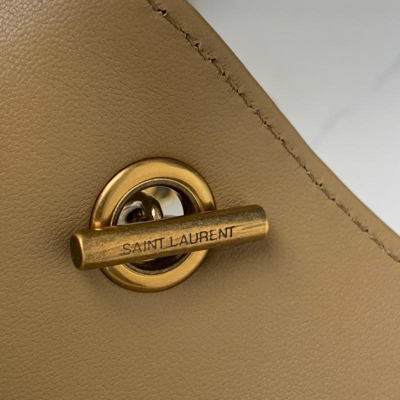 Saint Laurent Lambskin Loulou Mini Bag Black 821749 Beige