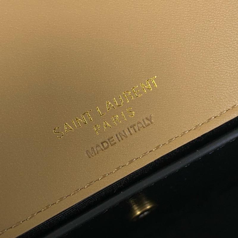 Saint Laurent Lambskin Loulou Mini Bag Black 821749 Beige