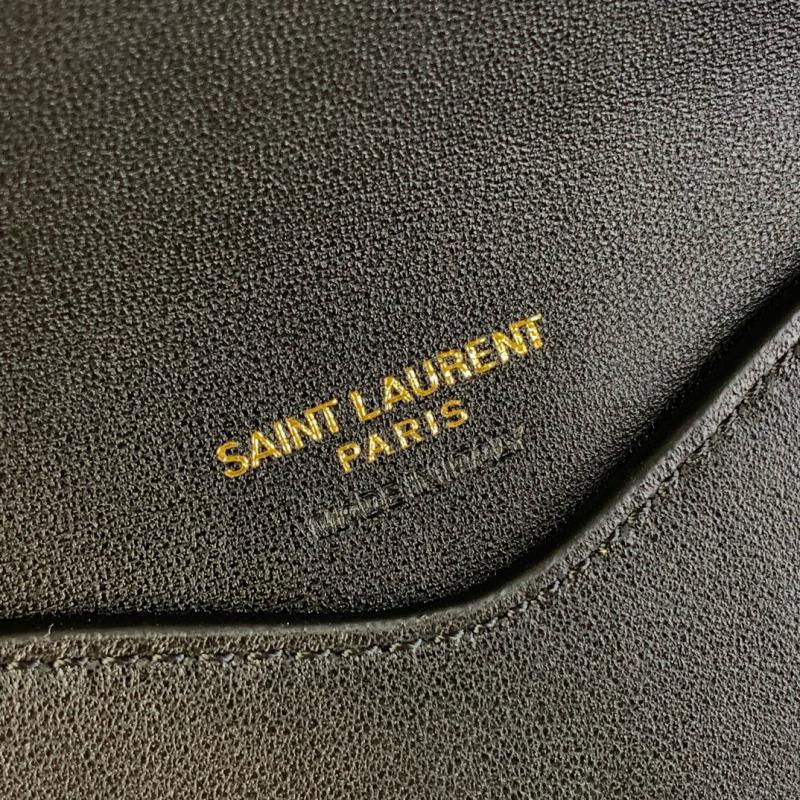 Saint Laurent Lambskin Loulou Small Bag Black 801437 Beige