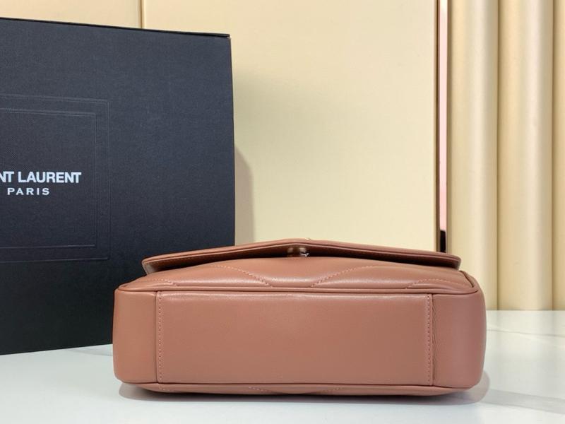 Saint Laurent Lambskin Loulou Small Bag Black 801437 Pink