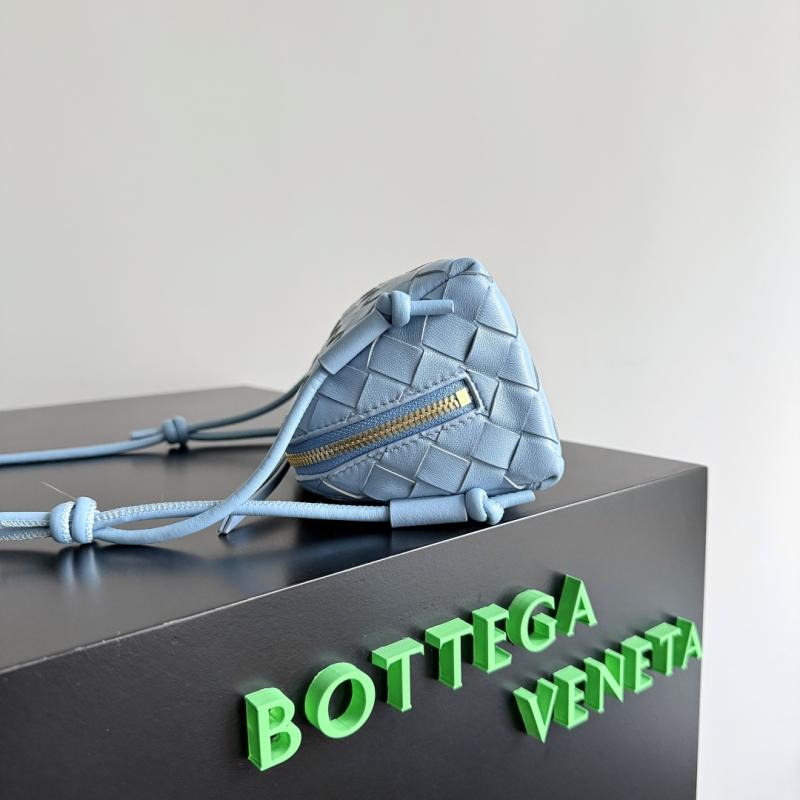 Bottega Veneta Intrecciato Concert Pouch Blue 794258