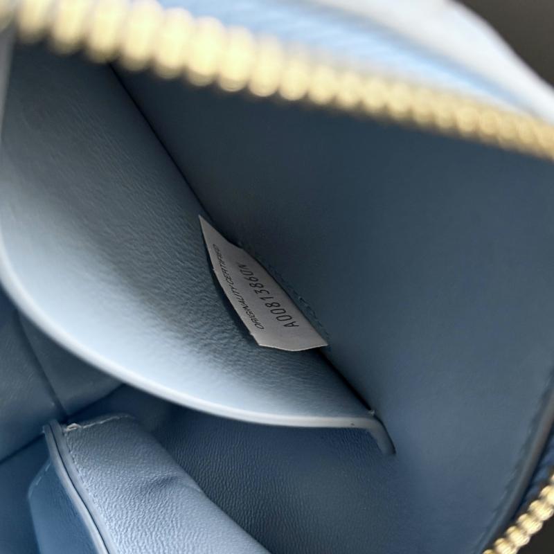 Bottega Veneta Intrecciato Concert Pouch Blue 794258