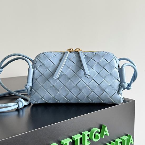 Bottega Veneta Intrecciato Concert Pouch Blue 794258