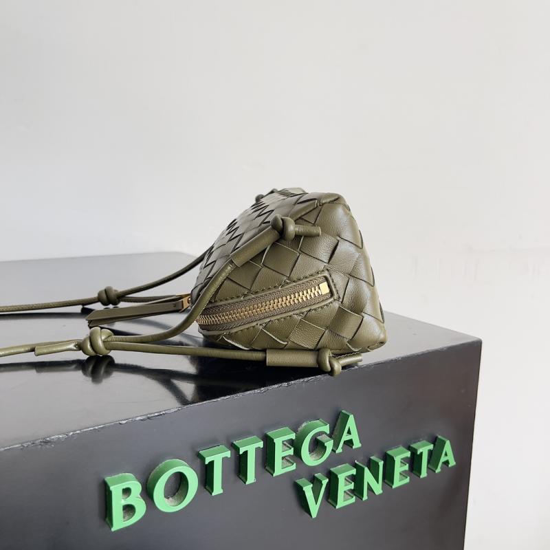 Bottega Veneta Intrecciato Concert Pouch Olive Oil 794258