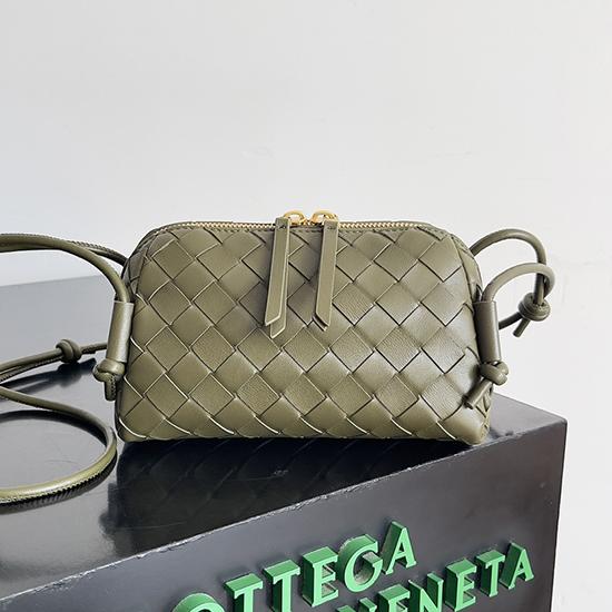 Bottega Veneta Intrecciato Concert Pouch Olive Oil 794258