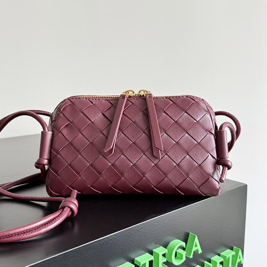 Bottega Veneta Intrecciato Concert Pouch Rosewood 794258