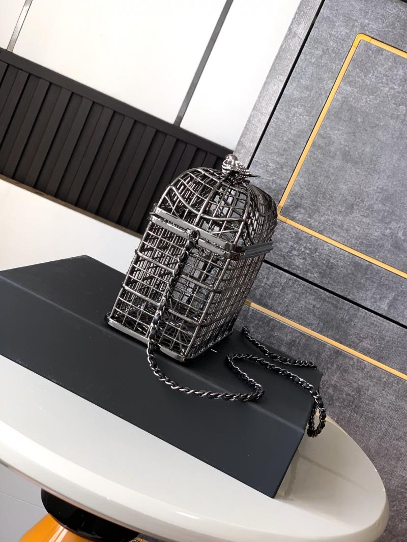Chanel Birdcage Minaudiere AS5495 Black