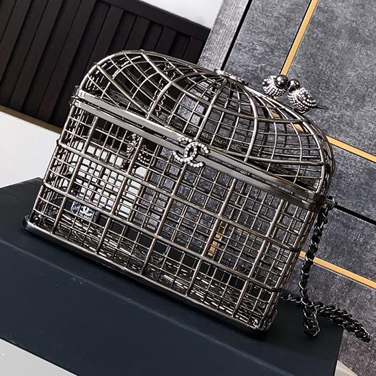 Chanel Birdcage Minaudiere AS5495 Black