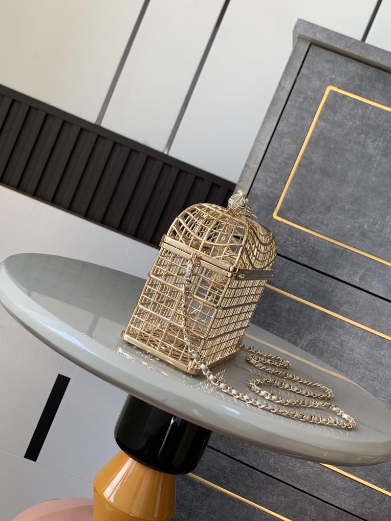Chanel Birdcage Minaudiere AS5495 Gold
