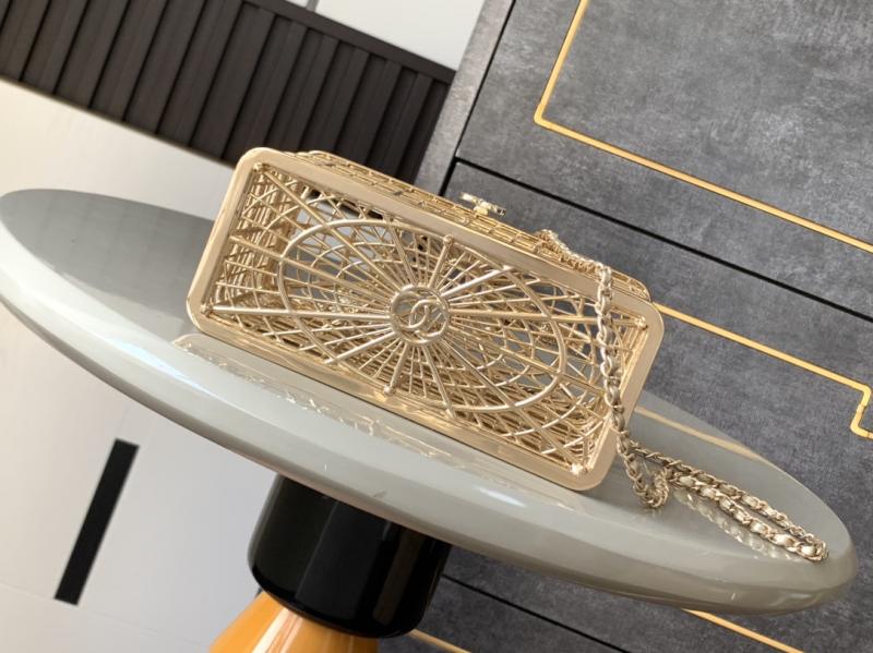 Chanel Birdcage Minaudiere AS5495 Gold