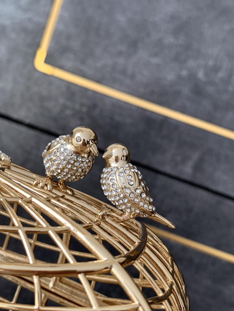 Chanel Birdcage Minaudiere AS5495 Gold