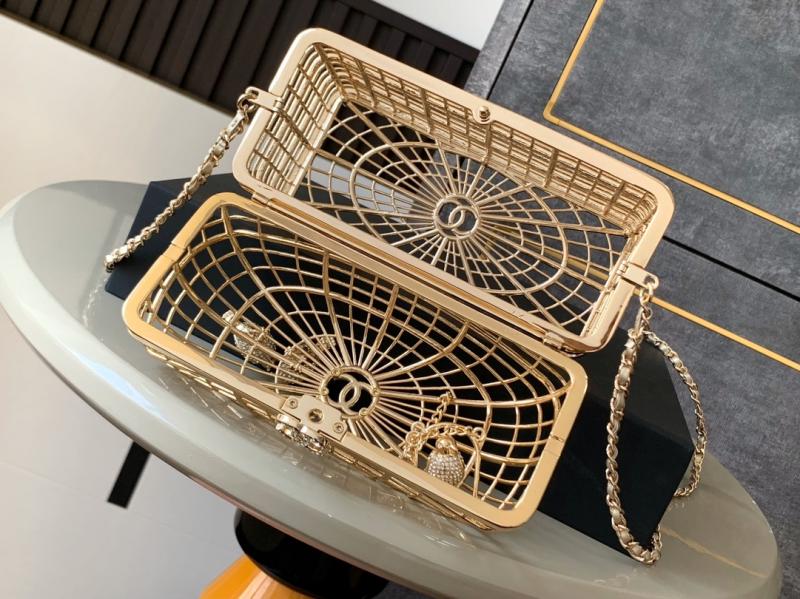 Chanel Birdcage Minaudiere AS5495 Gold