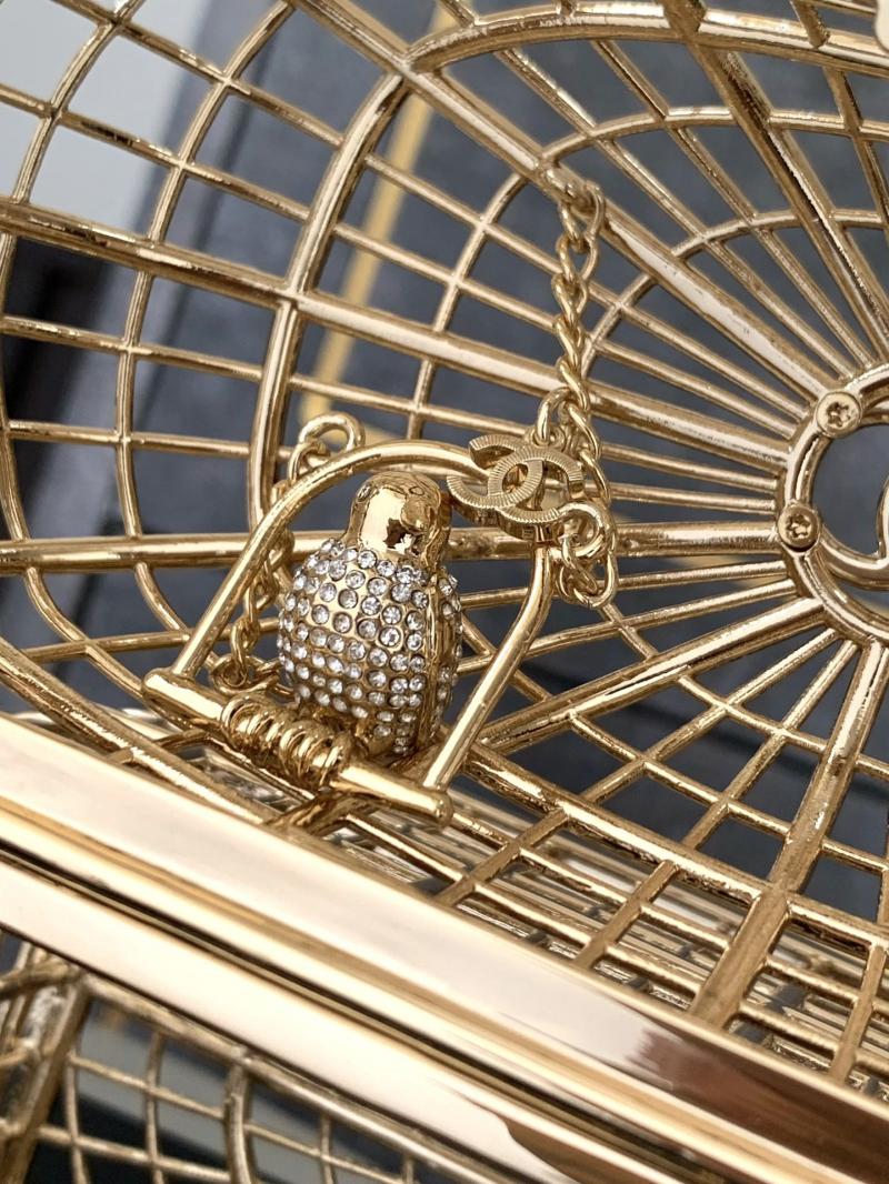 Chanel Birdcage Minaudiere AS5495 Gold