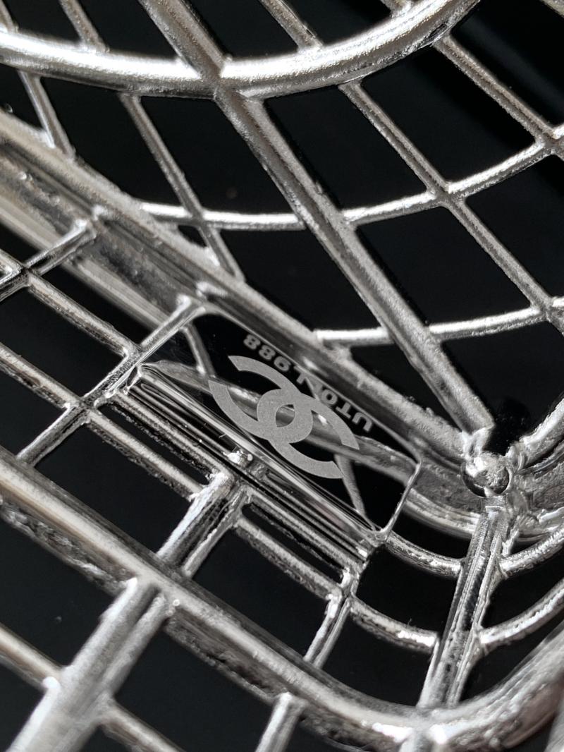 Chanel Birdcage Minaudiere AS5495 Silver