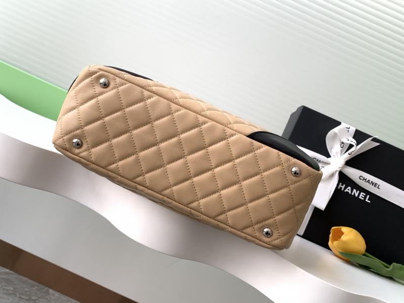 Chanel Cambon Ligne Shoulder Bag Beige AS6319