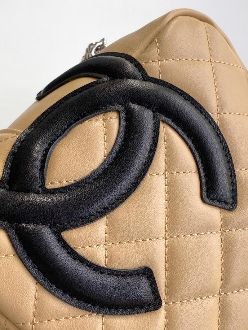 Chanel Cambon Ligne Shoulder Bag Beige AS6319