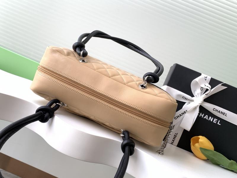 Chanel Cambon Ligne Shoulder Bag Beige AS6319