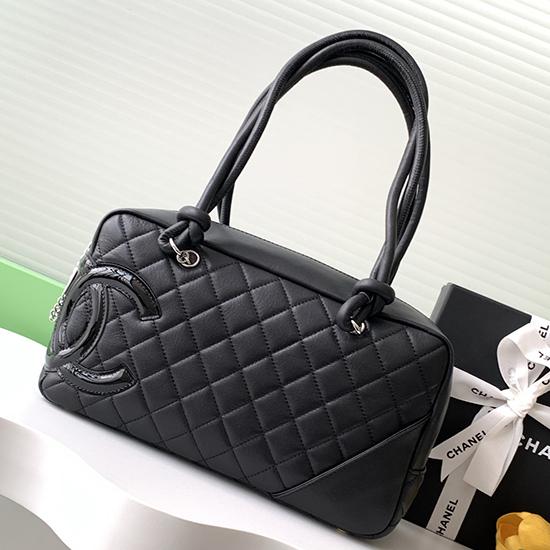 Chanel Cambon Ligne Shoulder Bag Black AS6319