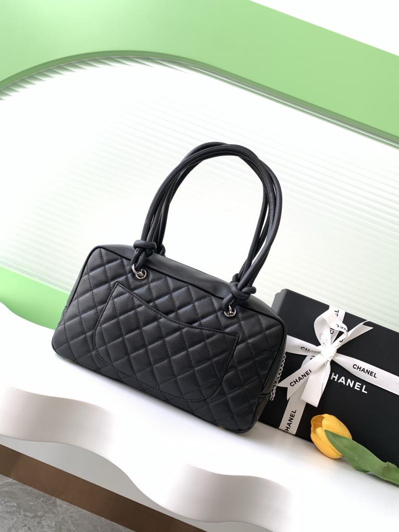 Chanel Cambon Ligne Shoulder Bag Black and White AS6319
