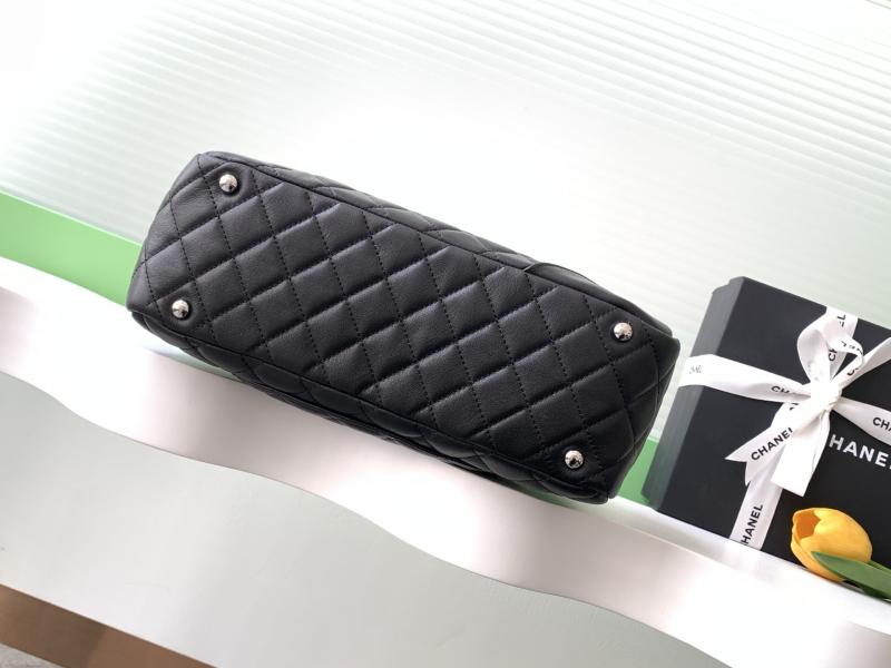 Chanel Cambon Ligne Shoulder Bag Black and White AS6319