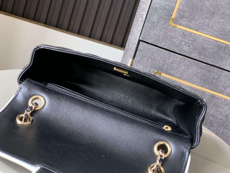 Chanel Lambskin Flap Shoulder Bag Black AS5150