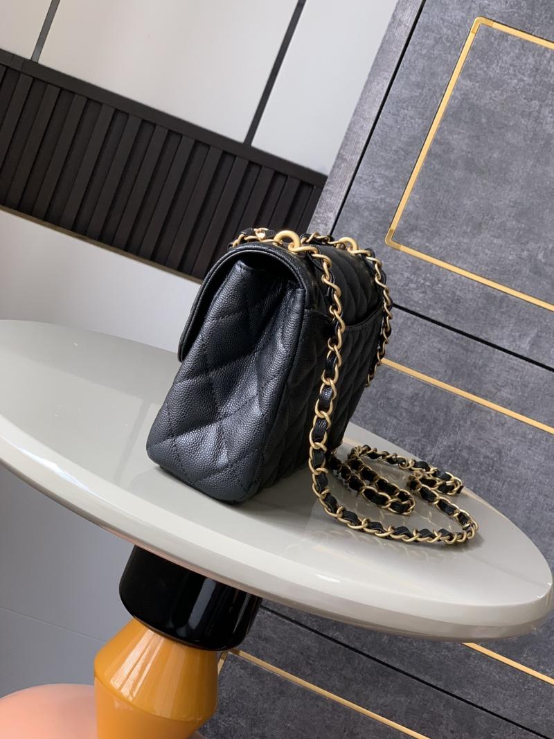 Chanel Leather Flap Bag Black AS5240