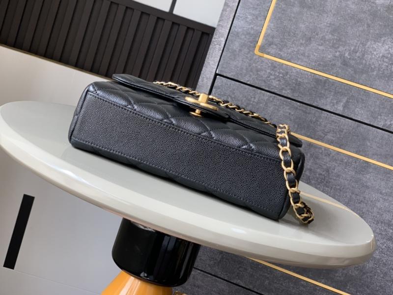 Chanel Leather Flap Bag Black AS5240