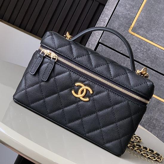 Chanel Vanity Top Handle Bag Black AS2503