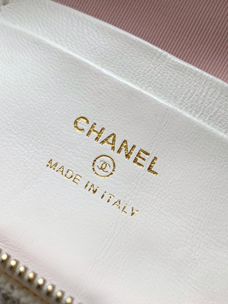 Chanel Vanity Top Handle Bag White AS2503