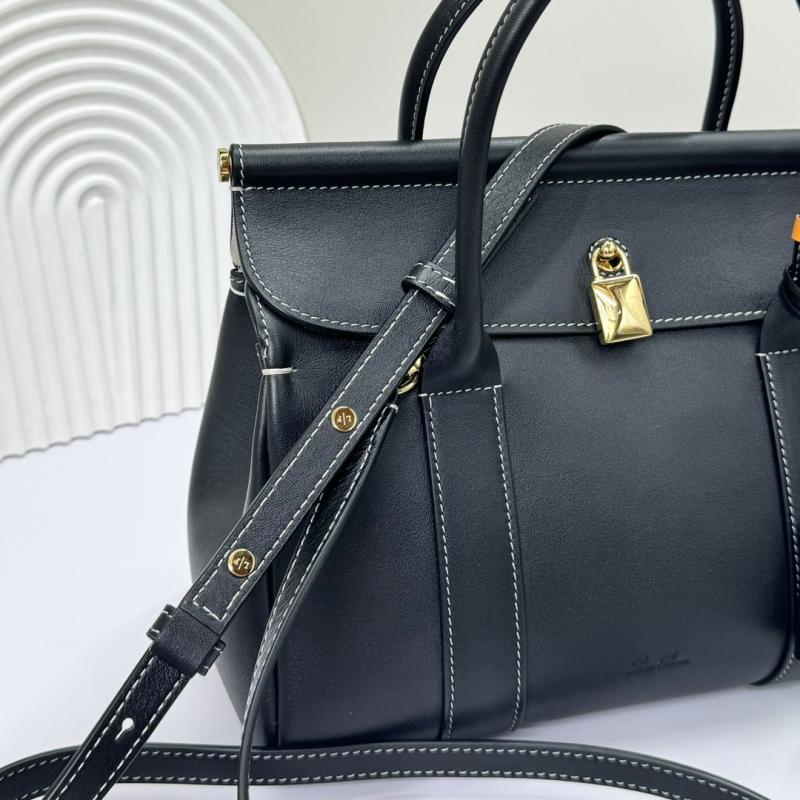 Loro Piana Loom bag L25 Black FAO6707