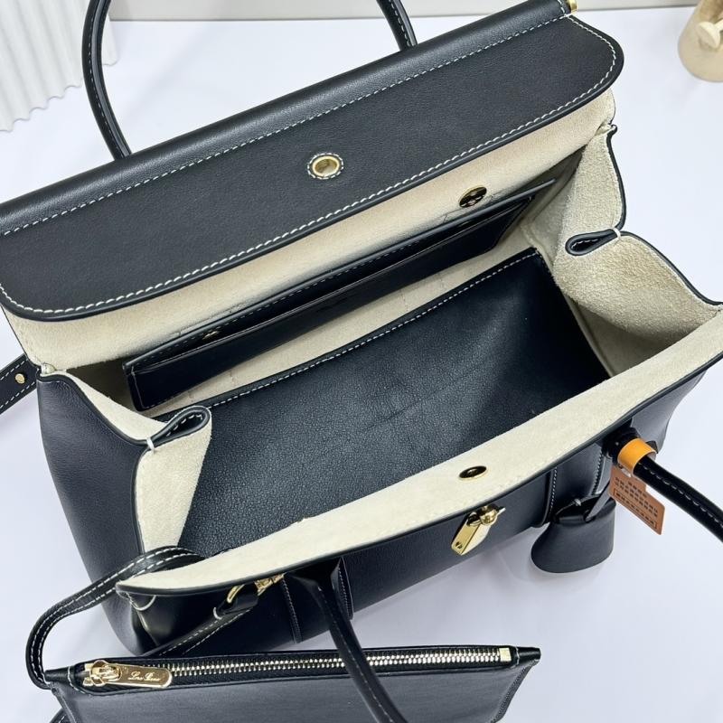 Loro Piana Loom bag L25 Black FAO6707