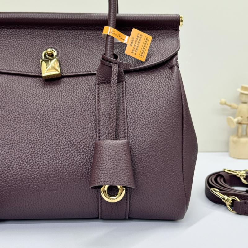 Loro Piana Loom bag L25 Burgundy FAO2680