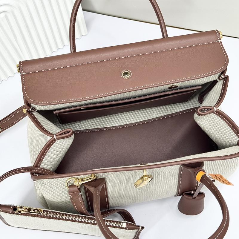 Loro Piana Loom bag L25 Canvas Burgundy FAO2680