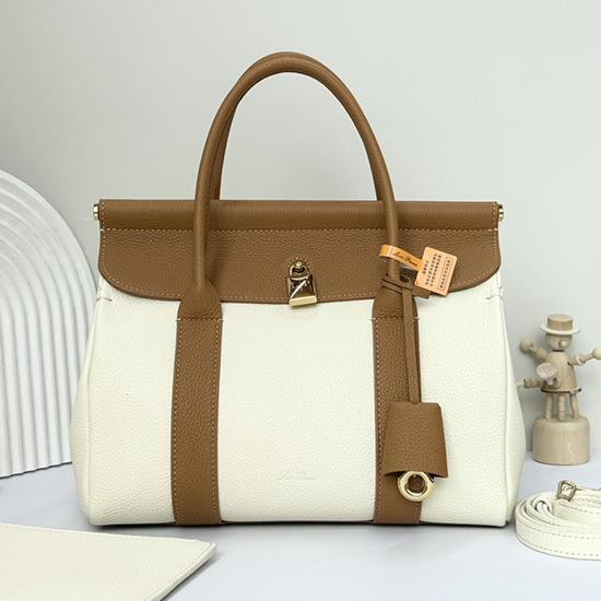 Loro Piana Loom bag L25 Canvas Tan FAO2680