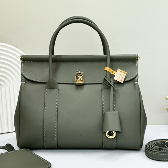 Loro Piana Loom bag L25 Green FAO2130