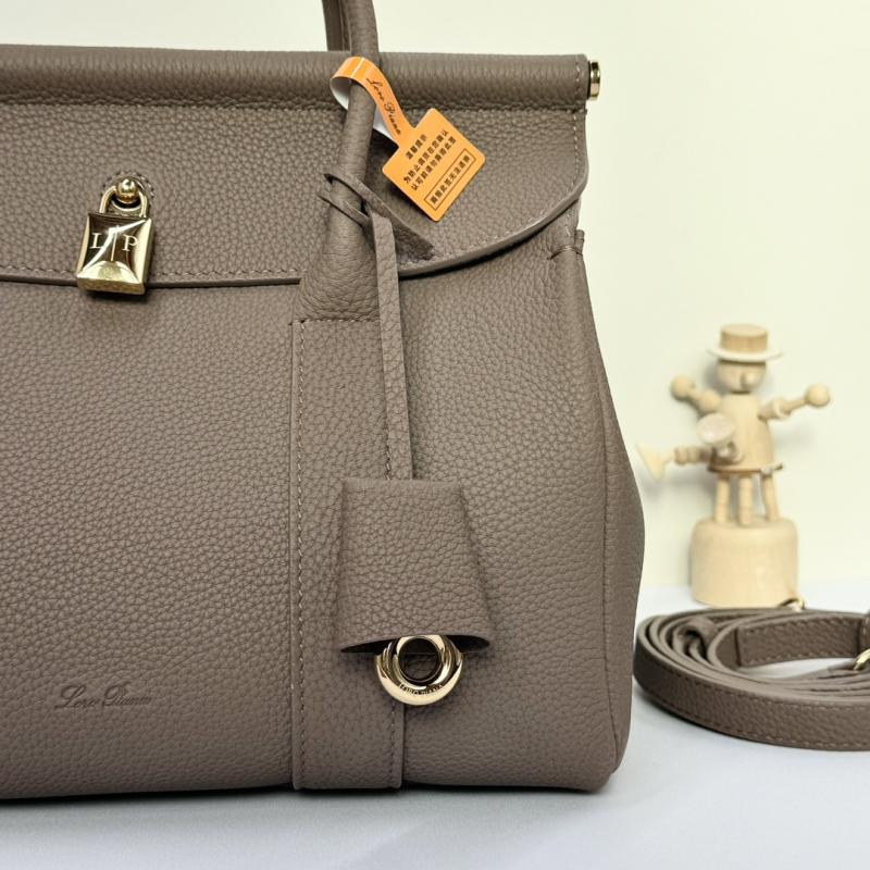 Loro Piana Loom bag L25 Grey FAO2680