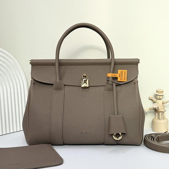 Loro Piana Loom bag L25 Grey FAO2680