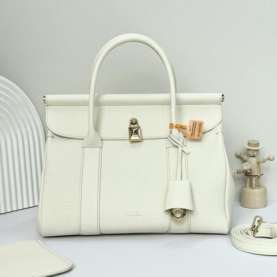 Loro Piana Loom bag L25 White FAO2680